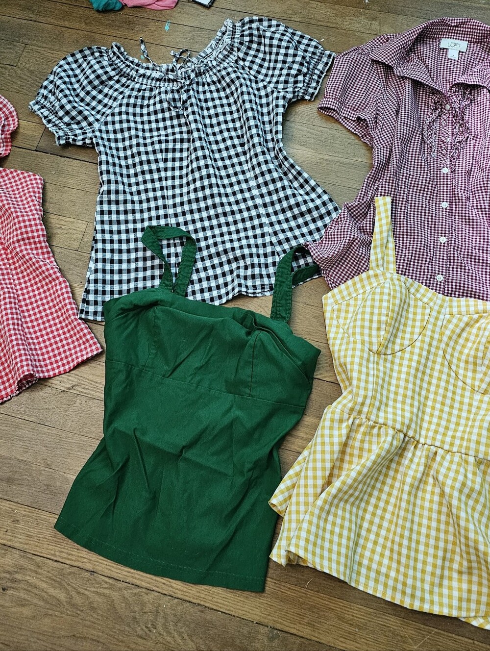 Retro Gingham Checkered Tops.  Checkers Checkers!!!